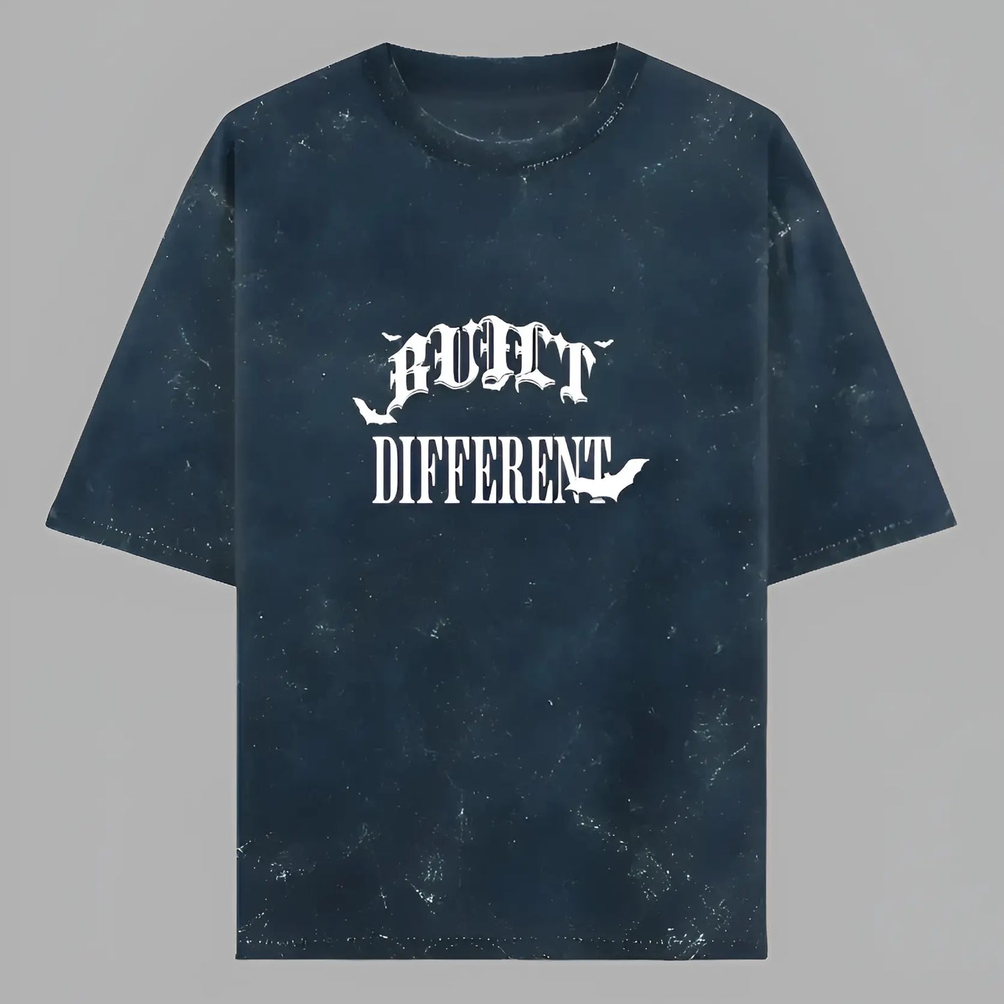 BUILT DIFFERENT - ACID WASH OVERSIZED TEE