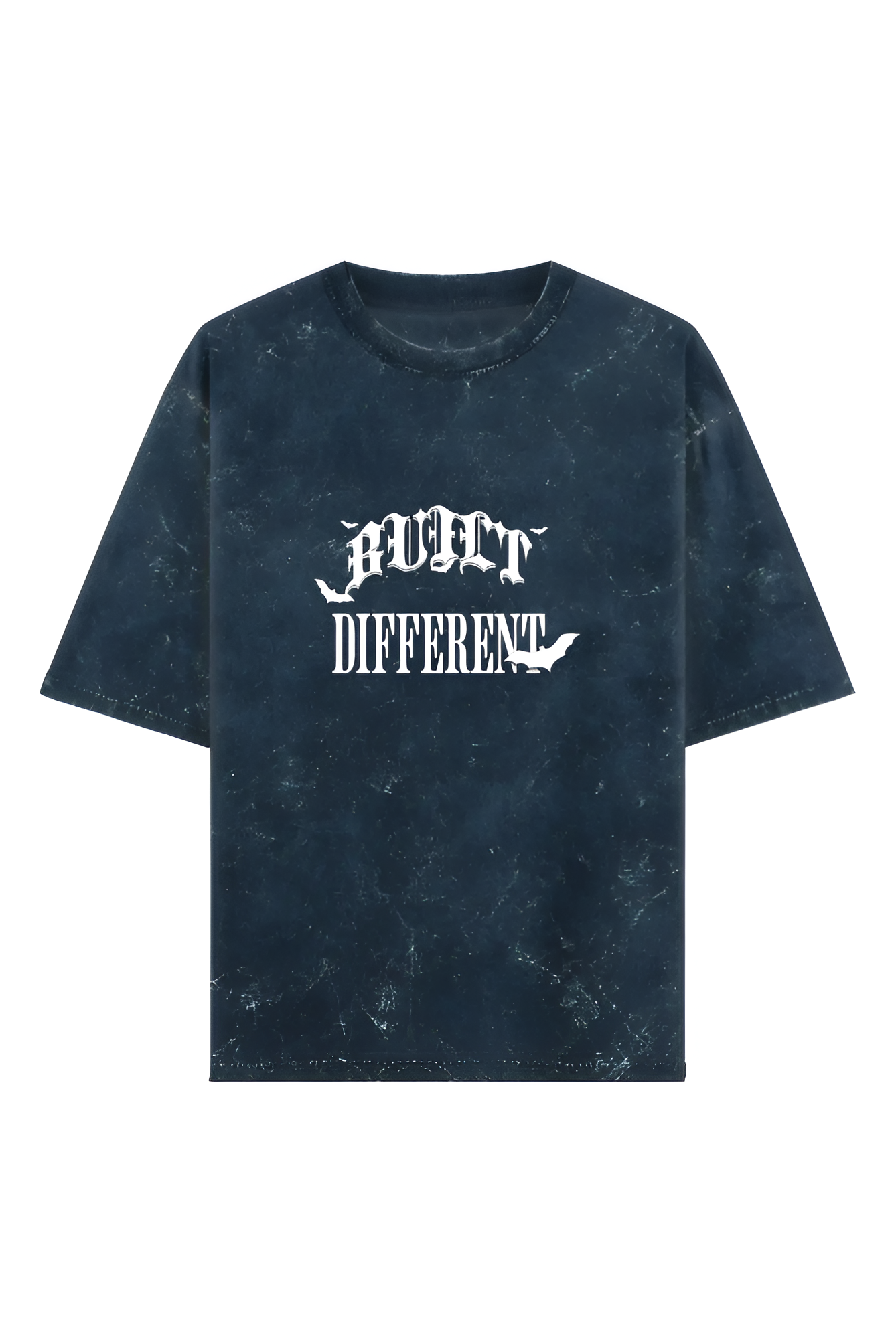 BUILT DIFFERENT - ACID WASH OVERSIZED TRE