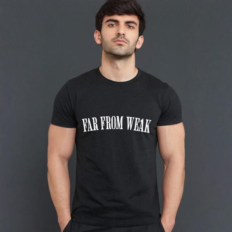FAR FROM WEAK - CREW NECK GYM TEE