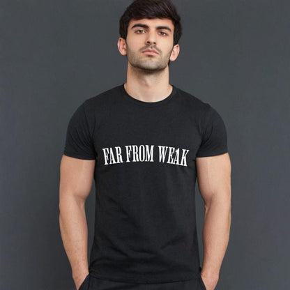 FAR FROM WEAK - CREW NECK GYM TEE